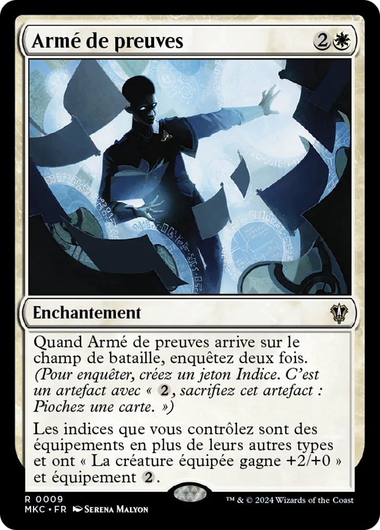 Armé de preuves — Murders at Karlov Manor Commander — Magic: The Gathering