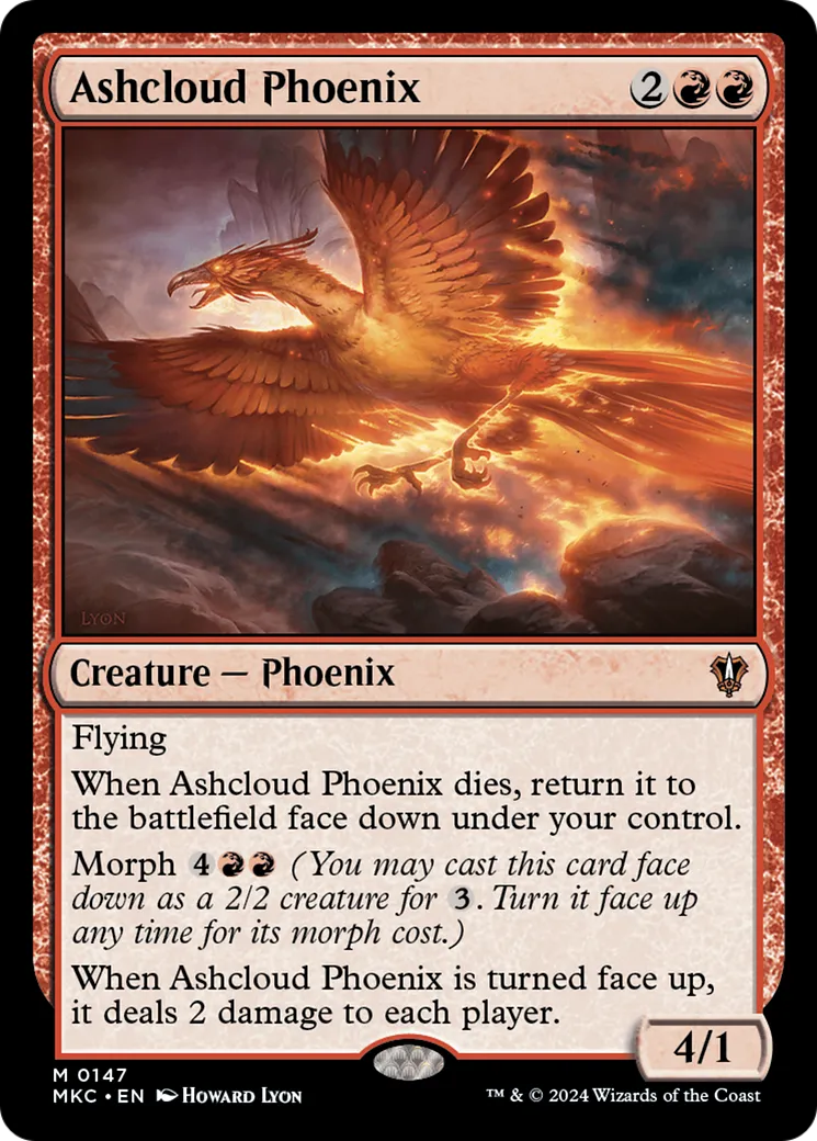 Ashcloud Phoenix — Murders at Karlov Manor Commander — Magic: The Gathering