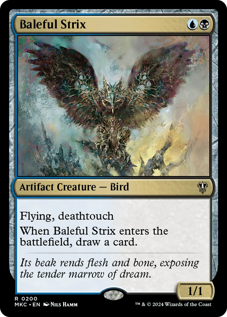 Baleful Strix — Murders at Karlov Manor Commander — Magic: The Gathering