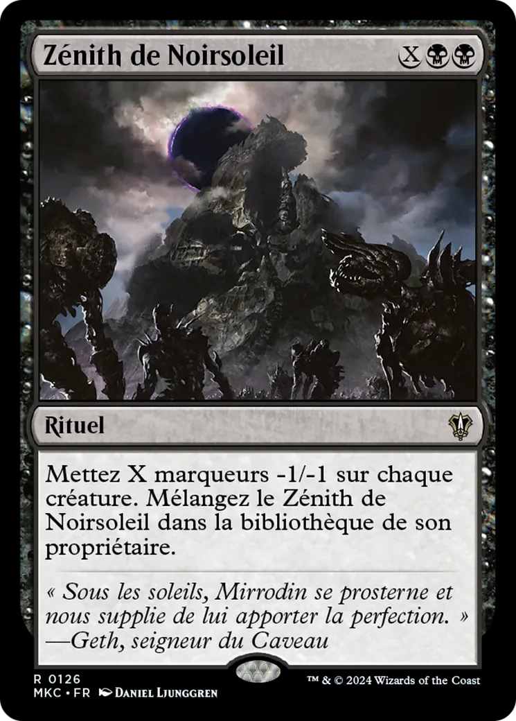 Zénith de Noirsoleil — Murders at Karlov Manor Commander — Magic: The Gathering