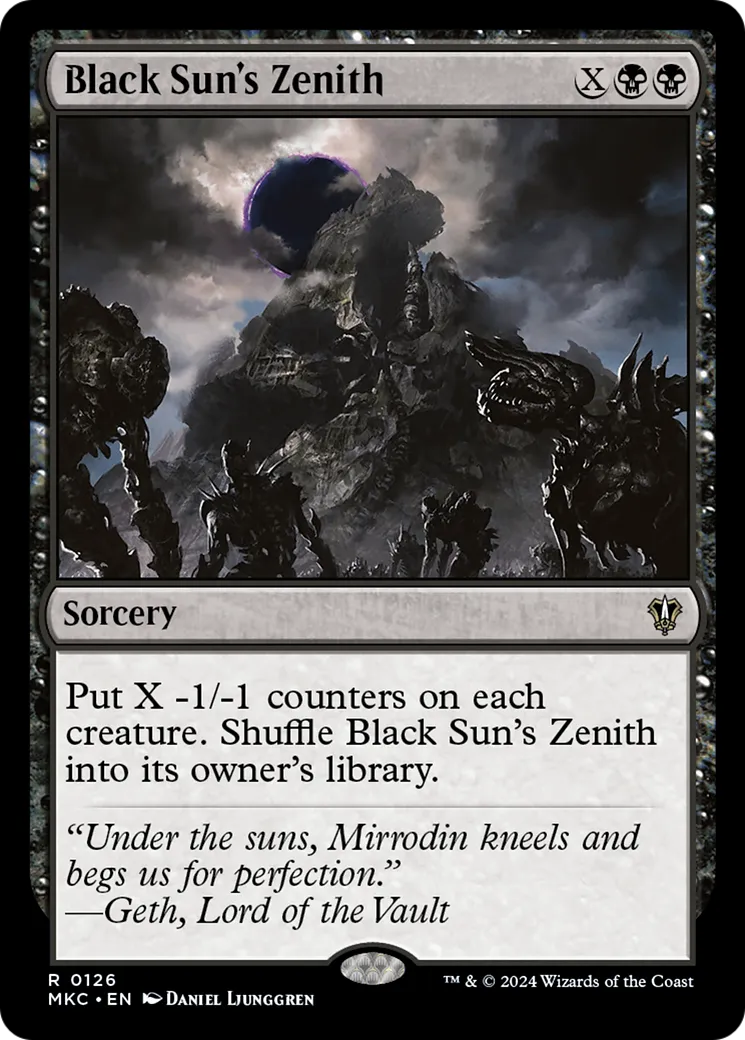 Black Sun's Zenith — Murders at Karlov Manor Commander — Magic: The Gathering