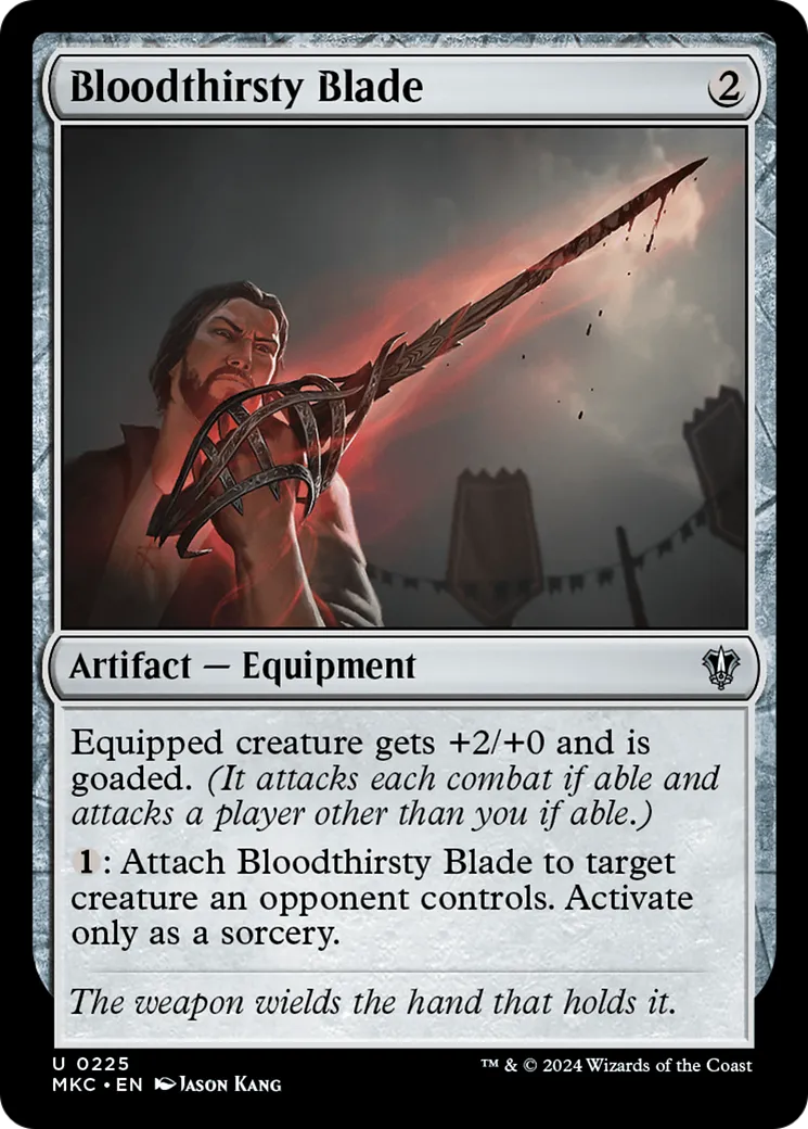 Bloodthirsty Blade — Murders at Karlov Manor Commander — Magic: The Gathering