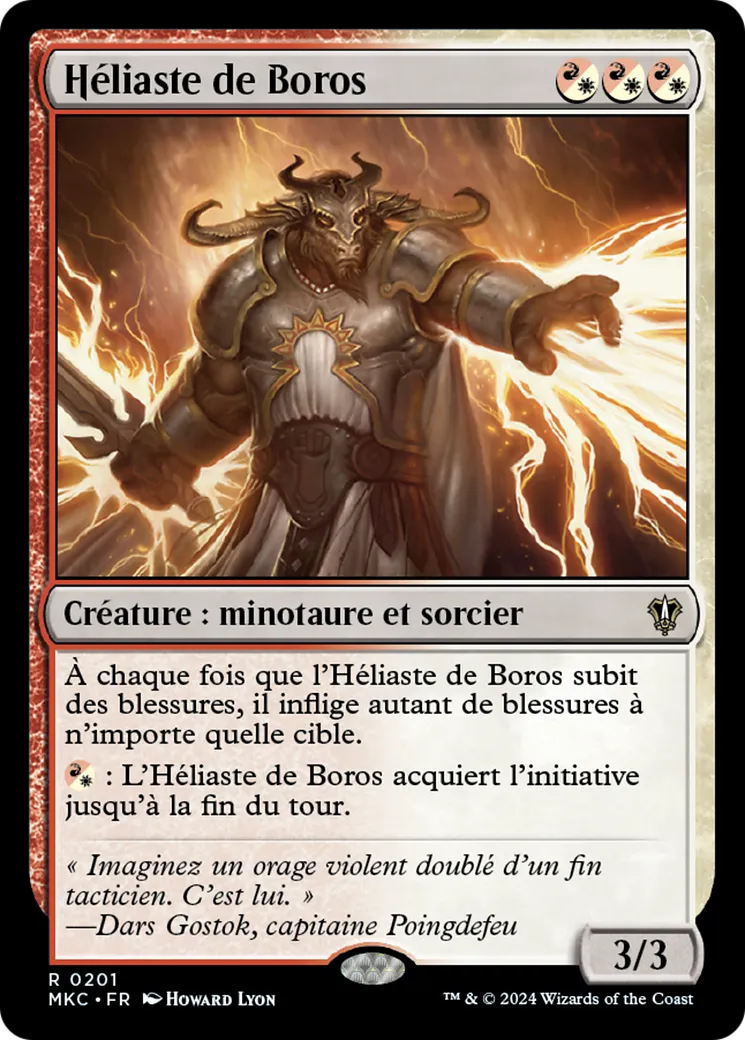 Héliaste de Boros — Murders at Karlov Manor Commander — Magic: The Gathering