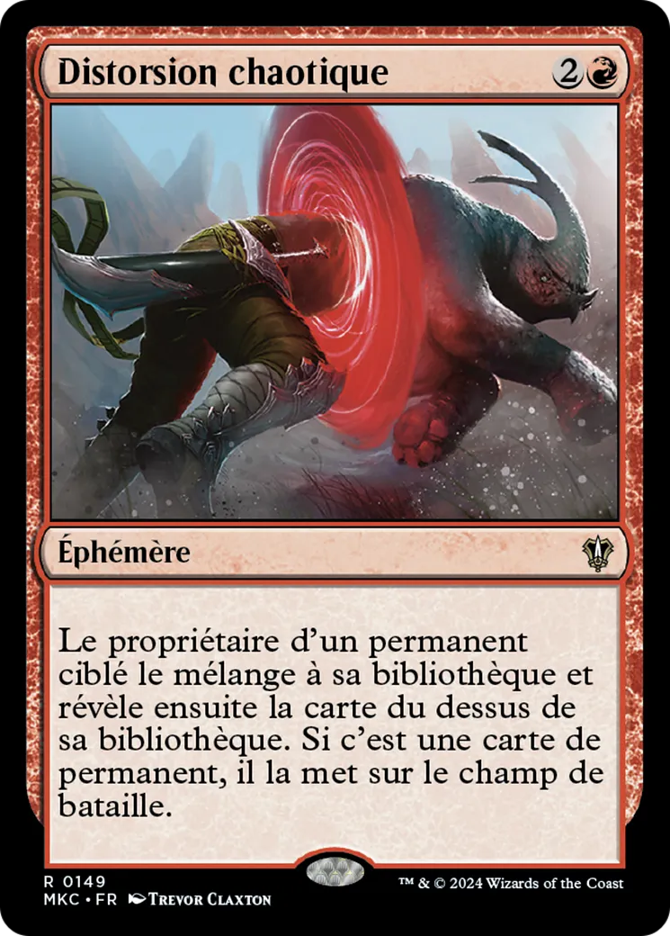 Distorsion chaotique — Murders at Karlov Manor Commander — Magic: The Gathering
