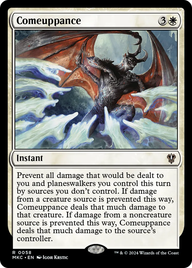 Comeuppance — Murders at Karlov Manor Commander — Magic: The Gathering