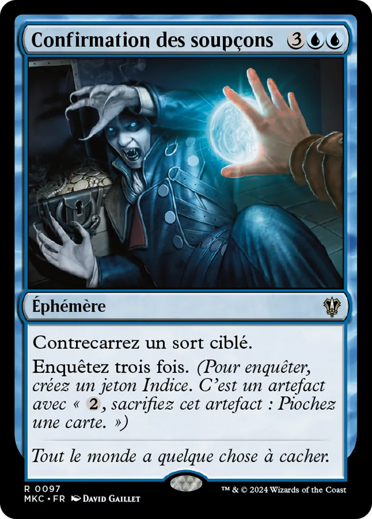 Confirmation des soupçons — Murders at Karlov Manor Commander — Magic: The Gathering