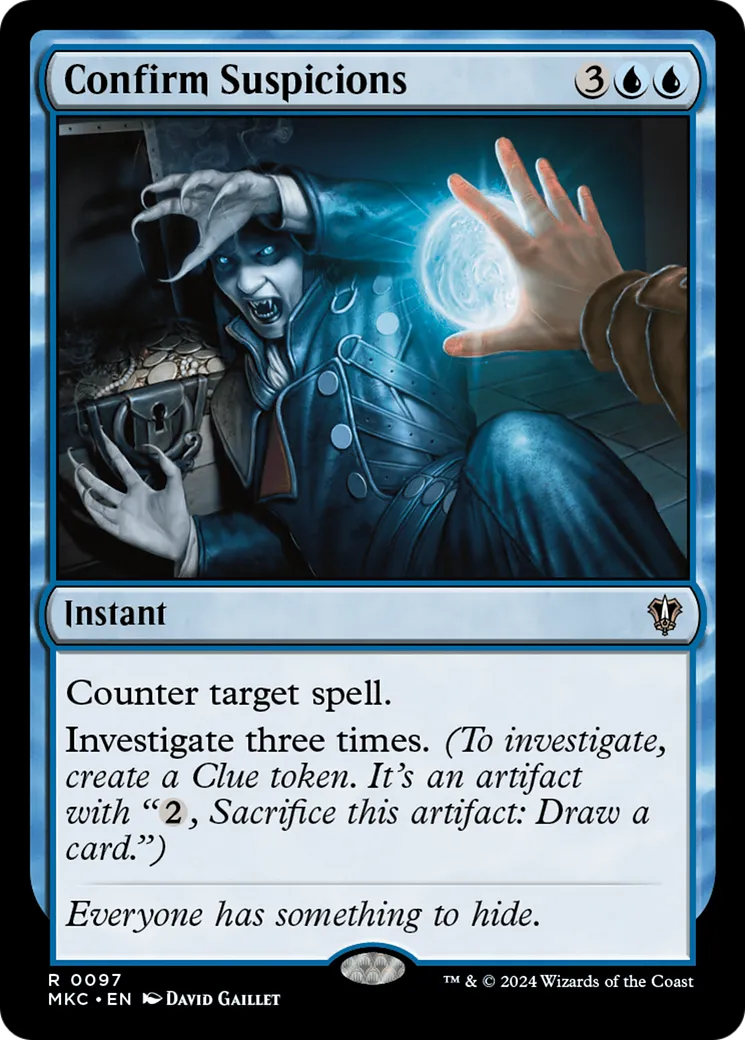 Confirm Suspicions — Murders at Karlov Manor Commander — Magic: The Gathering