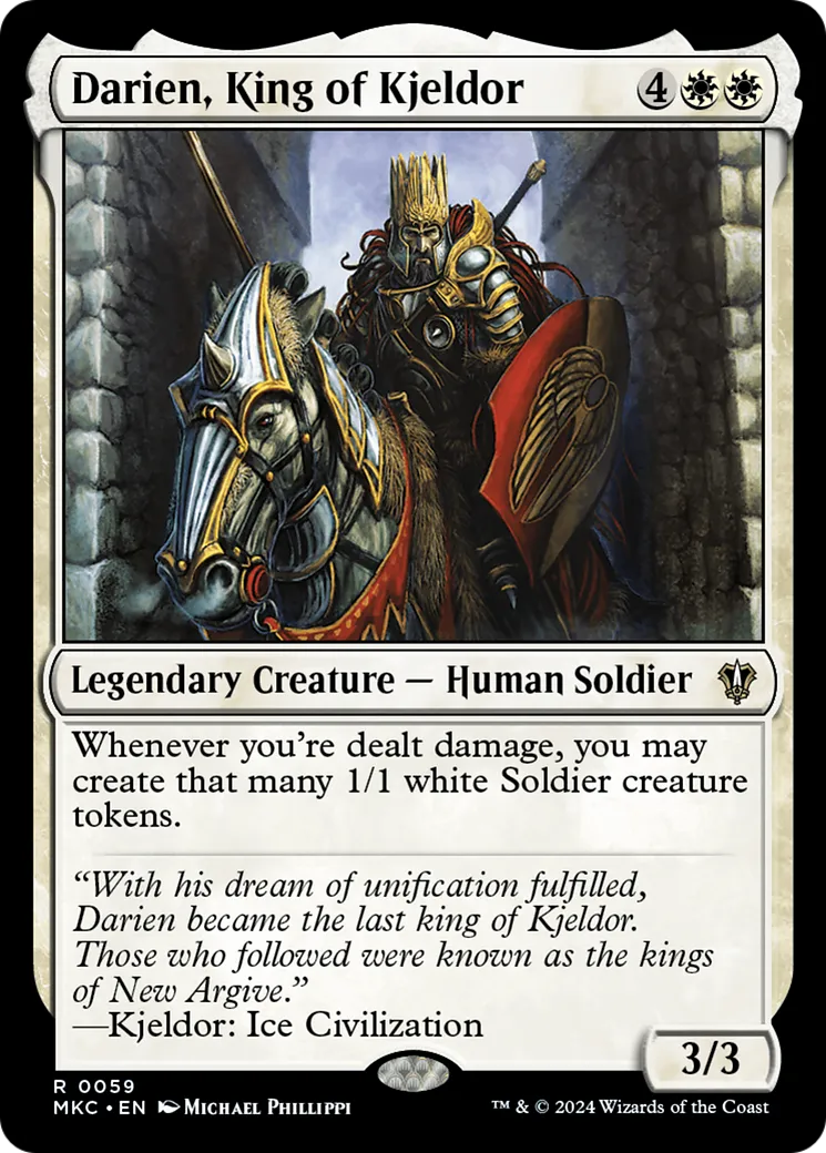 Darien, King of Kjeldor — Murders at Karlov Manor Commander — Magic: The Gathering