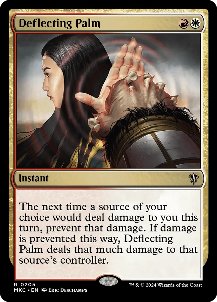 Deflecting Palm — Murders at Karlov Manor Commander — Magic: The Gathering