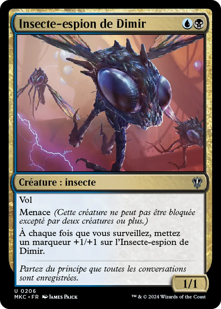 Insecte-espion de Dimir — Murders at Karlov Manor Commander — Magic: The Gathering
