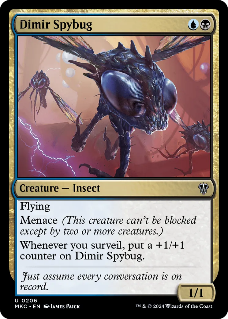 Dimir Spybug — Murders at Karlov Manor Commander — Magic: The Gathering