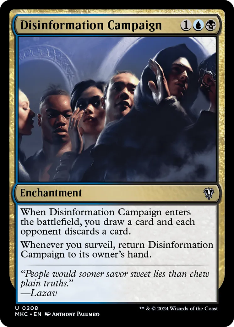 Campagne de désinformation — Murders at Karlov Manor Commander — Magic: The Gathering