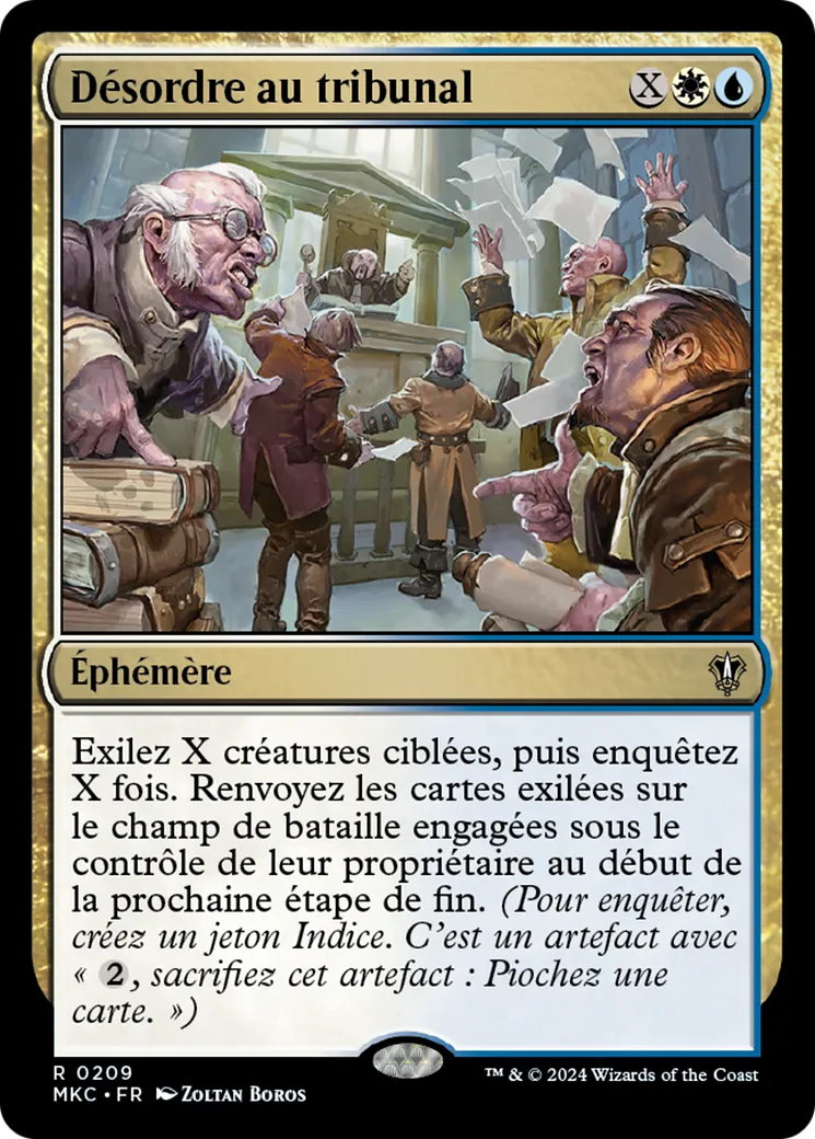 Désordre au tribunal — Murders at Karlov Manor Commander — Magic: The Gathering
