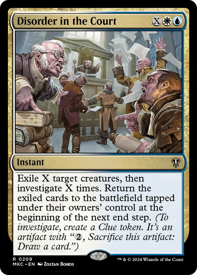 Disorder in the Court — Murders at Karlov Manor Commander — Magic: The Gathering