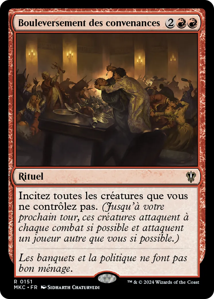 Bouleversement des convenances — Murders at Karlov Manor Commander — Magic: The Gathering