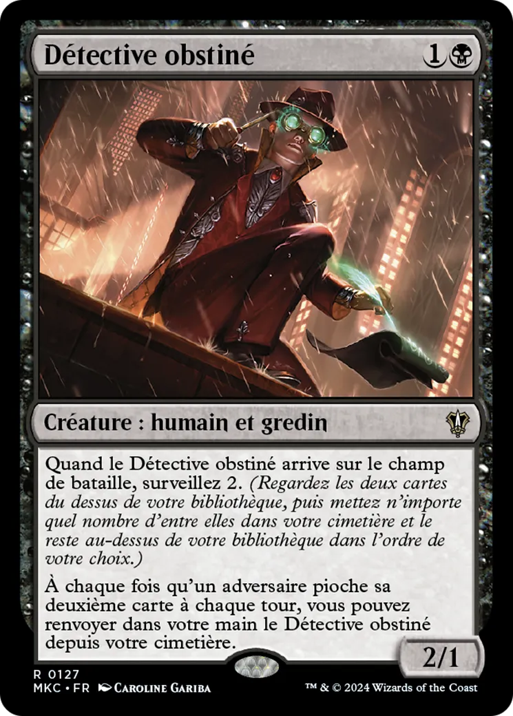 Détective obstiné — Murders at Karlov Manor Commander — Magic: The Gathering