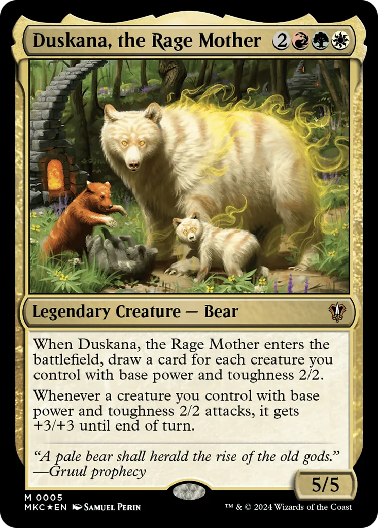 Duskana, the Rage Mother — Murders at Karlov Manor Commander — Magic: The Gathering