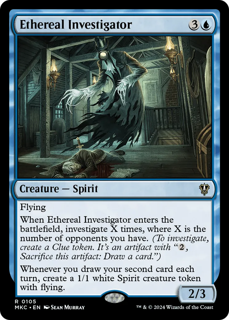 Ethereal Investigator — Murders at Karlov Manor Commander — Magic: The Gathering