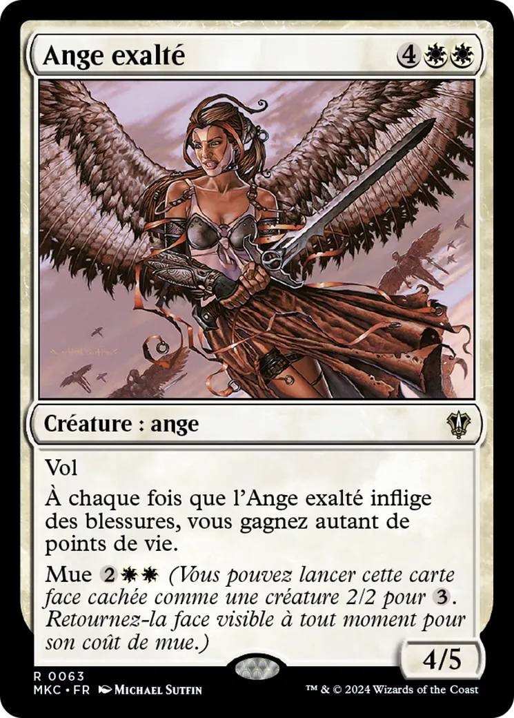 Ange exalté — Murders at Karlov Manor Commander — Magic: The Gathering