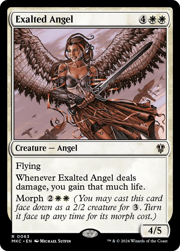 Exalted Angel — Murders at Karlov Manor Commander — Magic: The Gathering