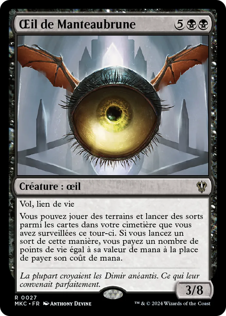 Œil de Manteaubrune — Murders at Karlov Manor Commander — Magic: The Gathering
