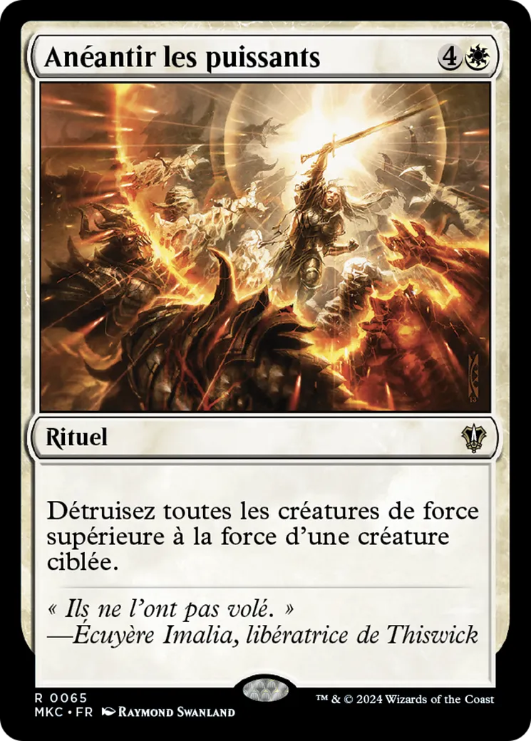 Anéantir les puissants — Murders at Karlov Manor Commander — Magic: The Gathering