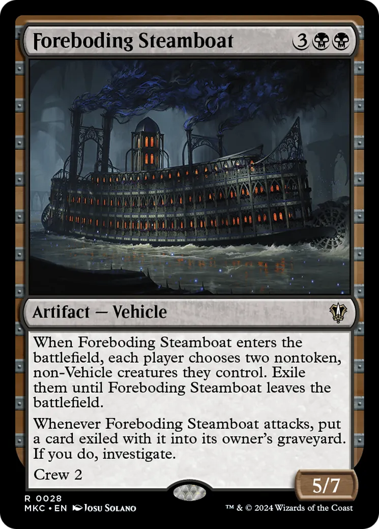 Bateau à vapeur angoissant — Murders at Karlov Manor Commander — Magic: The Gathering