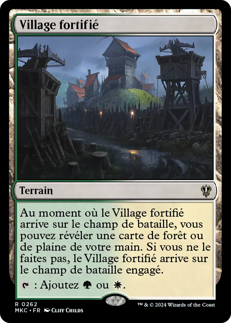 Village fortifié — Murders at Karlov Manor Commander — Magic: The Gathering