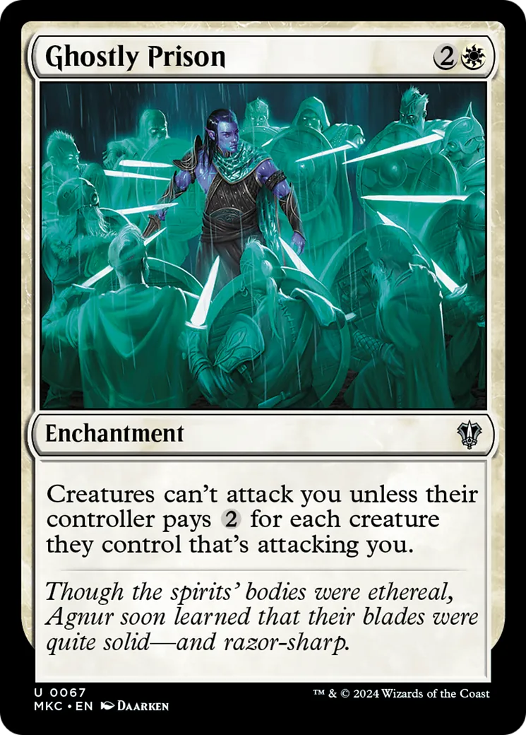 Ghostly Prison — Murders at Karlov Manor Commander — Magic: The Gathering