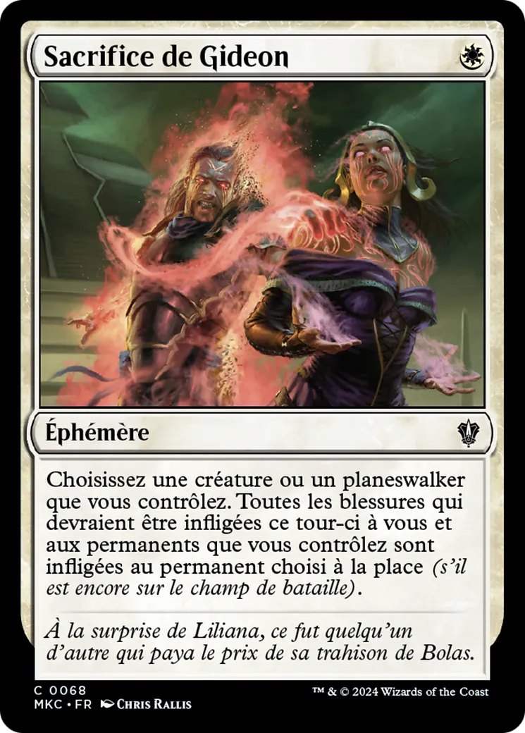 Sacrifice de Gideon — Murders at Karlov Manor Commander — Magic: The Gathering