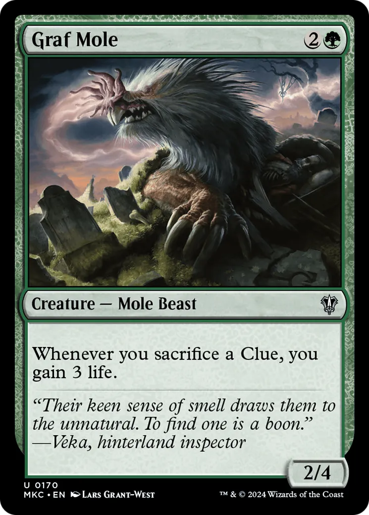 Graf Mole — Murders at Karlov Manor Commander — Magic: The Gathering