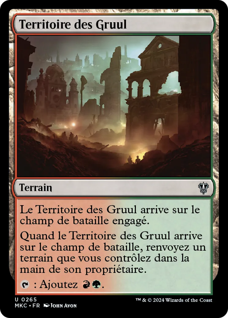 Territoire des Gruul — Murders at Karlov Manor Commander — Magic: The Gathering