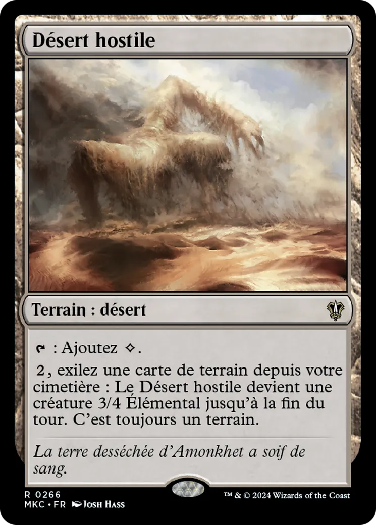 Désert hostile — Murders at Karlov Manor Commander — Magic: The Gathering