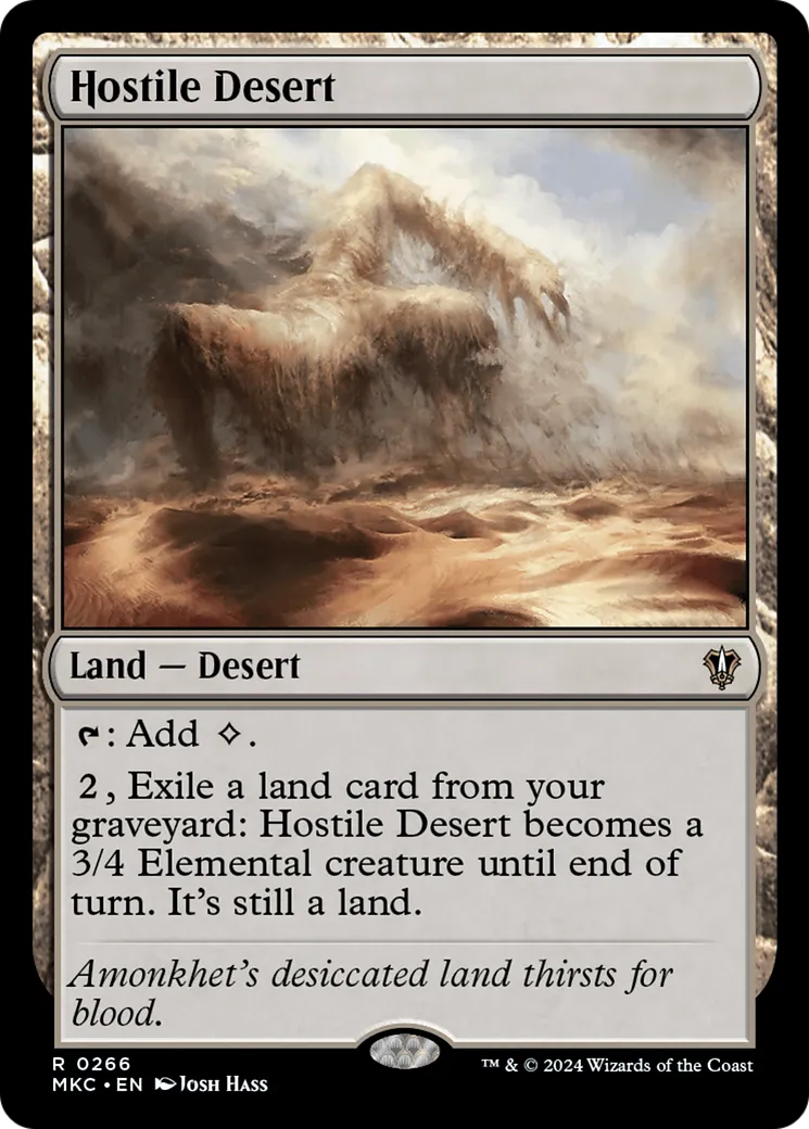 Hostile Desert — Murders at Karlov Manor Commander — Magic: The Gathering
