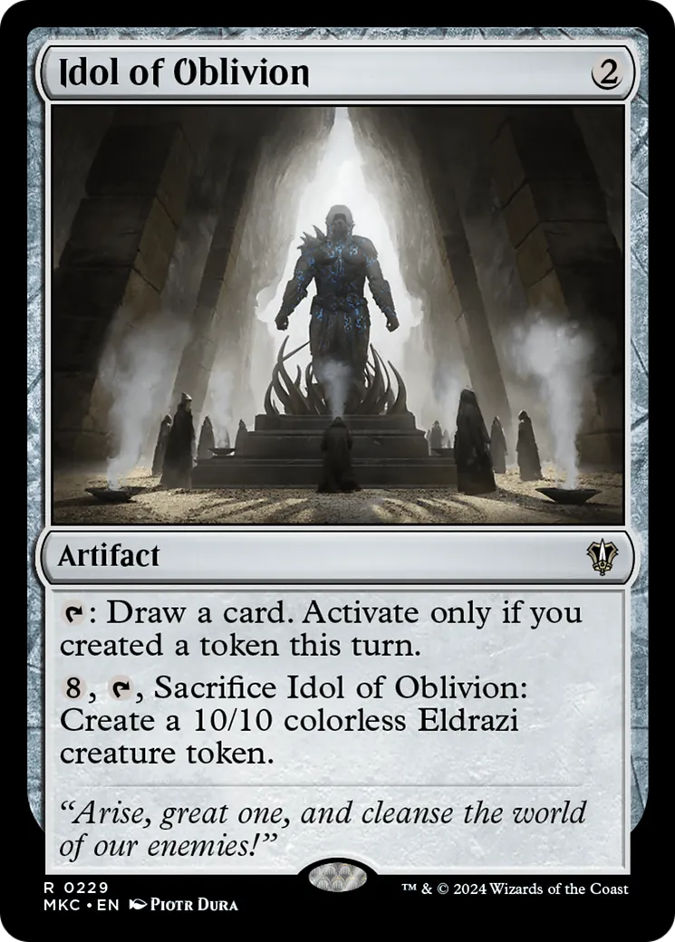 Idol of Oblivion — Murders at Karlov Manor Commander — Magic: The Gathering