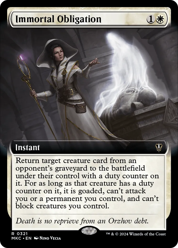 Immortal Obligation — Murders at Karlov Manor Commander — Magic: The Gathering