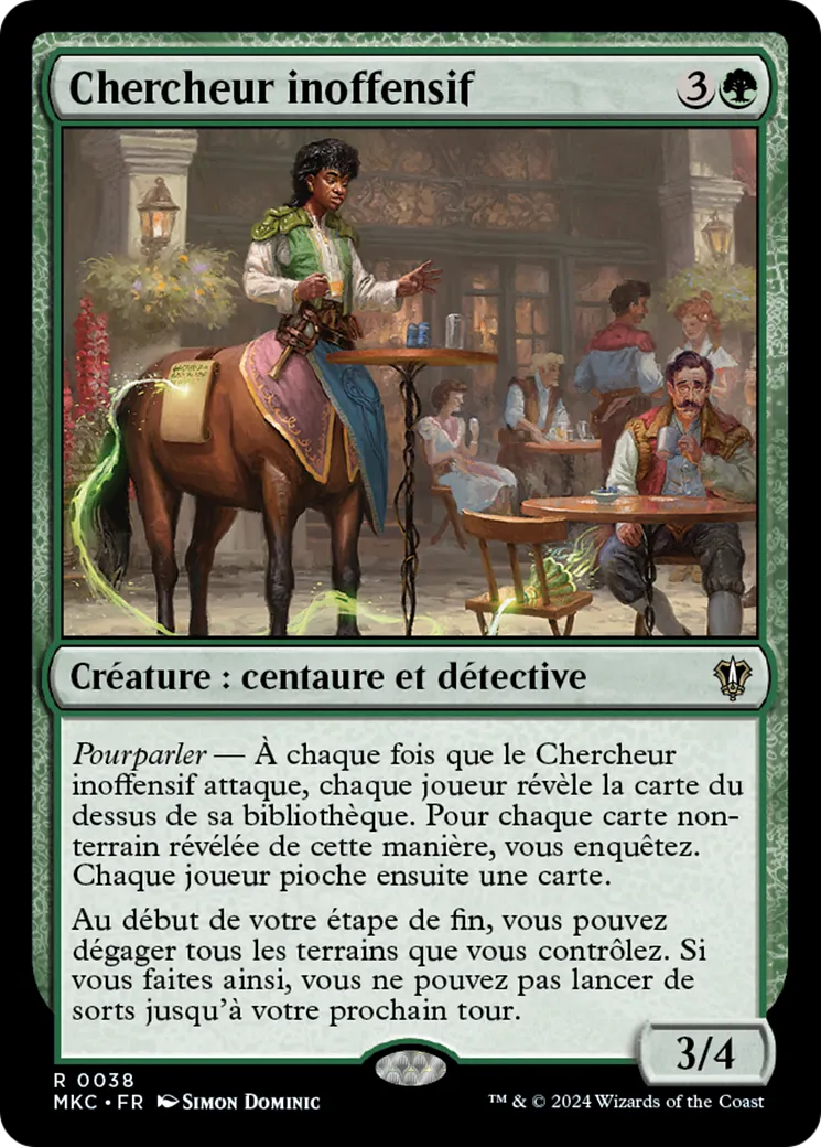 Chercheur inoffensif — Murders at Karlov Manor Commander — Magic: The Gathering