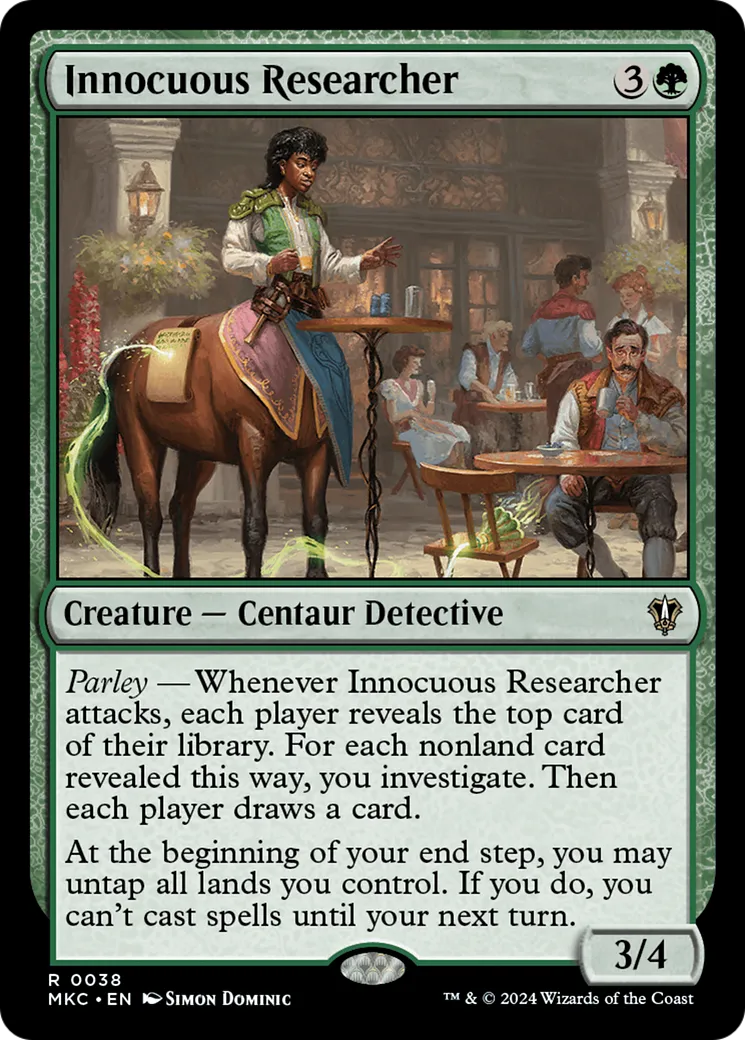 Innocuous Researcher — Murders at Karlov Manor Commander — Magic: The Gathering