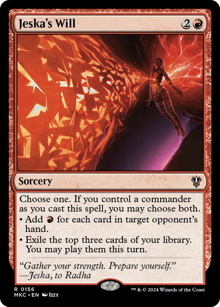 Jeska's Will — Murders at Karlov Manor Commander — Magic: The Gathering