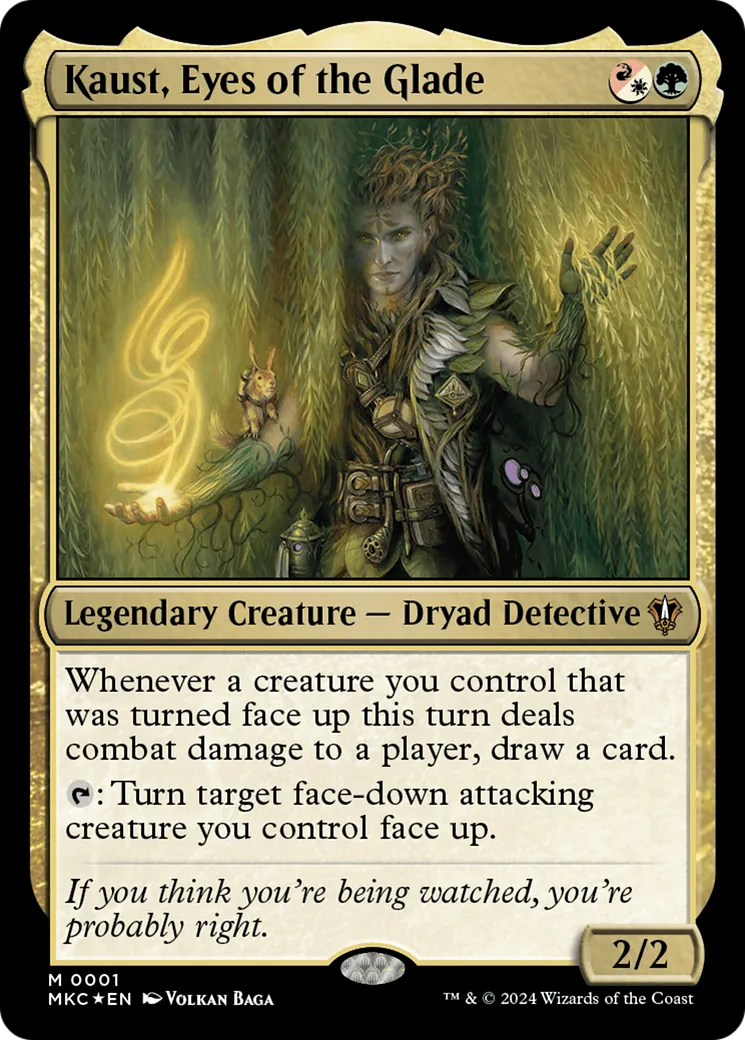 Kaust, Eyes of the Glade — Murders at Karlov Manor Commander — Magic: The Gathering