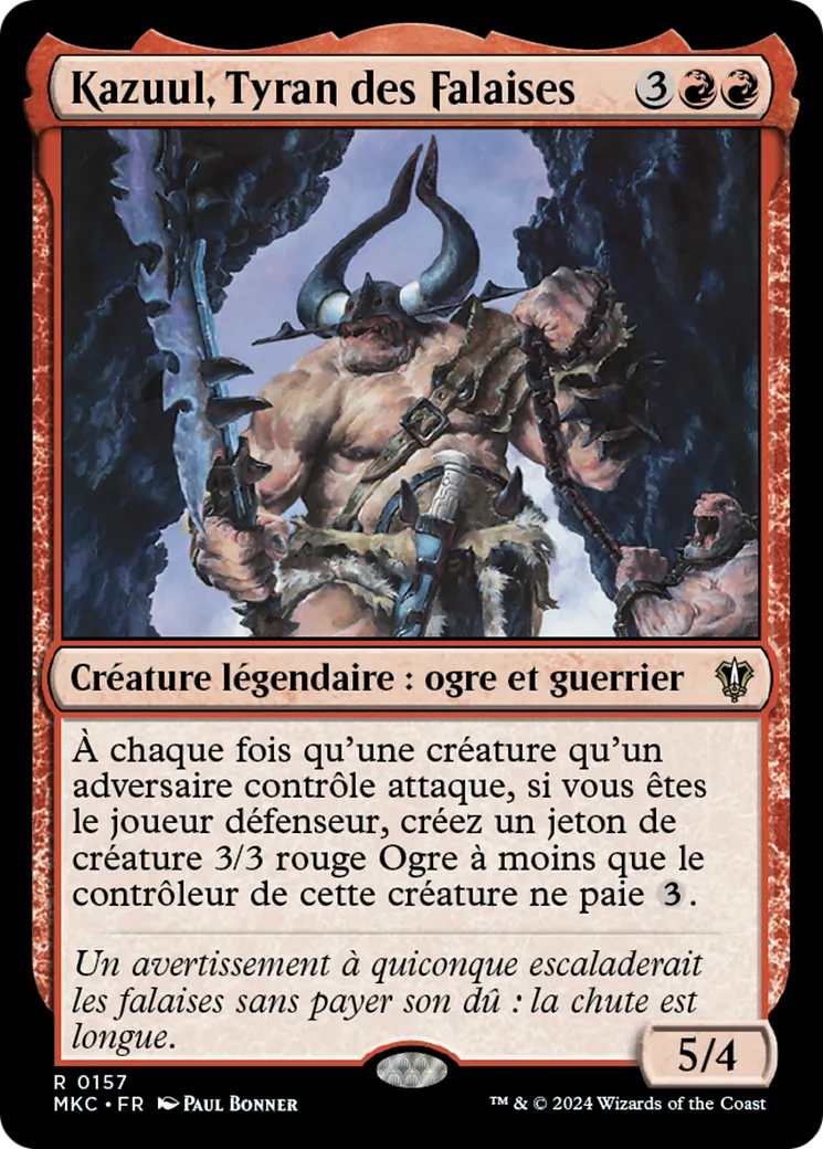 Kazuul, Tyran des Falaises — Murders at Karlov Manor Commander — Magic: The Gathering