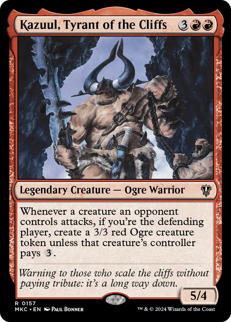Kazuul, Tyrant of the Cliffs — Murders at Karlov Manor Commander — Magic: The Gathering