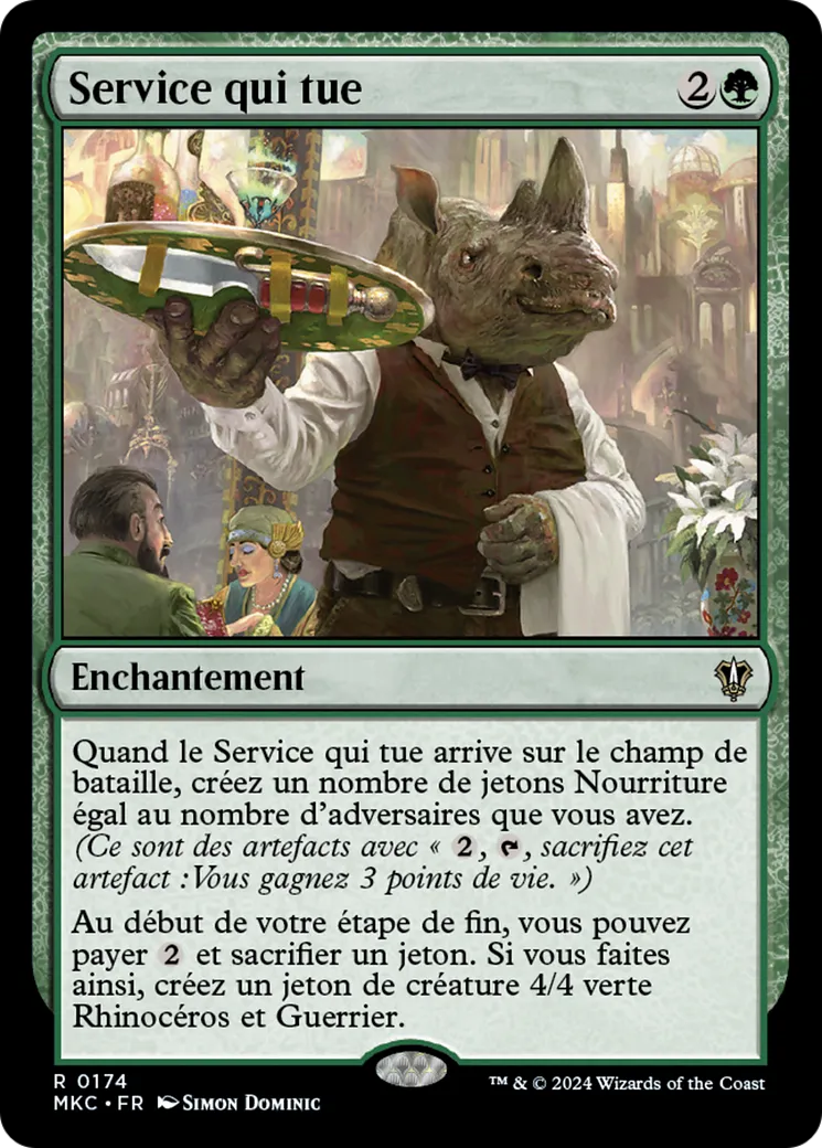 Service qui tue — Murders at Karlov Manor Commander — Magic: The Gathering