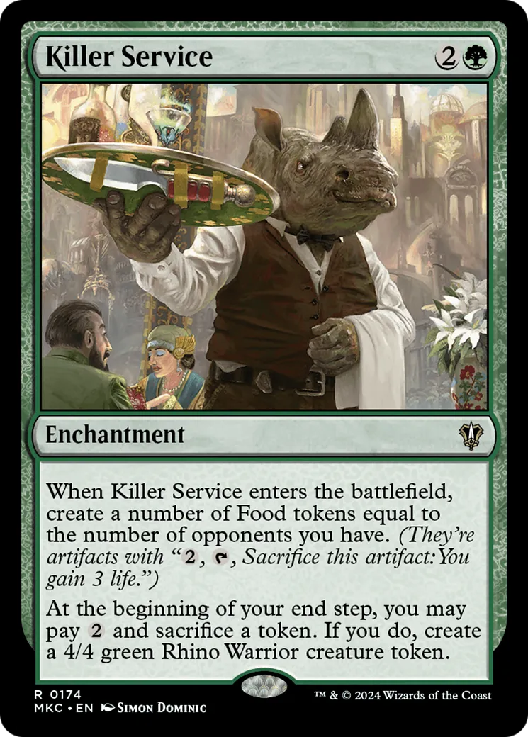 Killer Service — Murders at Karlov Manor Commander — Magic: The Gathering
