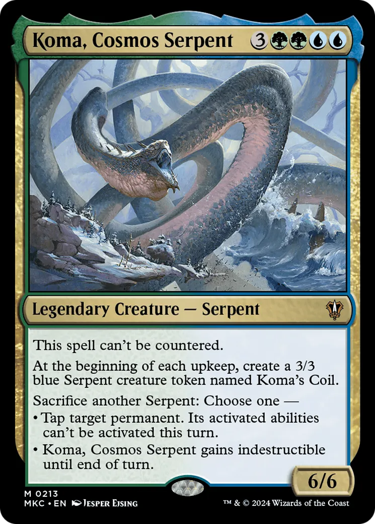 Koma, Cosmos Serpent — Murders at Karlov Manor Commander — Magic: The Gathering