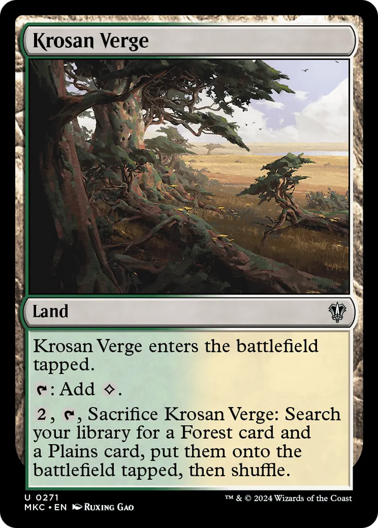 Krosan Verge — Murders at Karlov Manor Commander — Magic: The Gathering