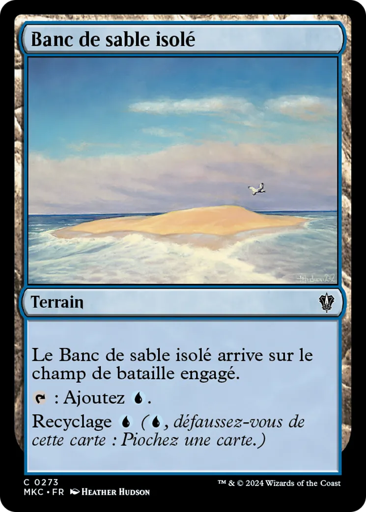 Banc de sable isolé — Murders at Karlov Manor Commander — Magic: The Gathering