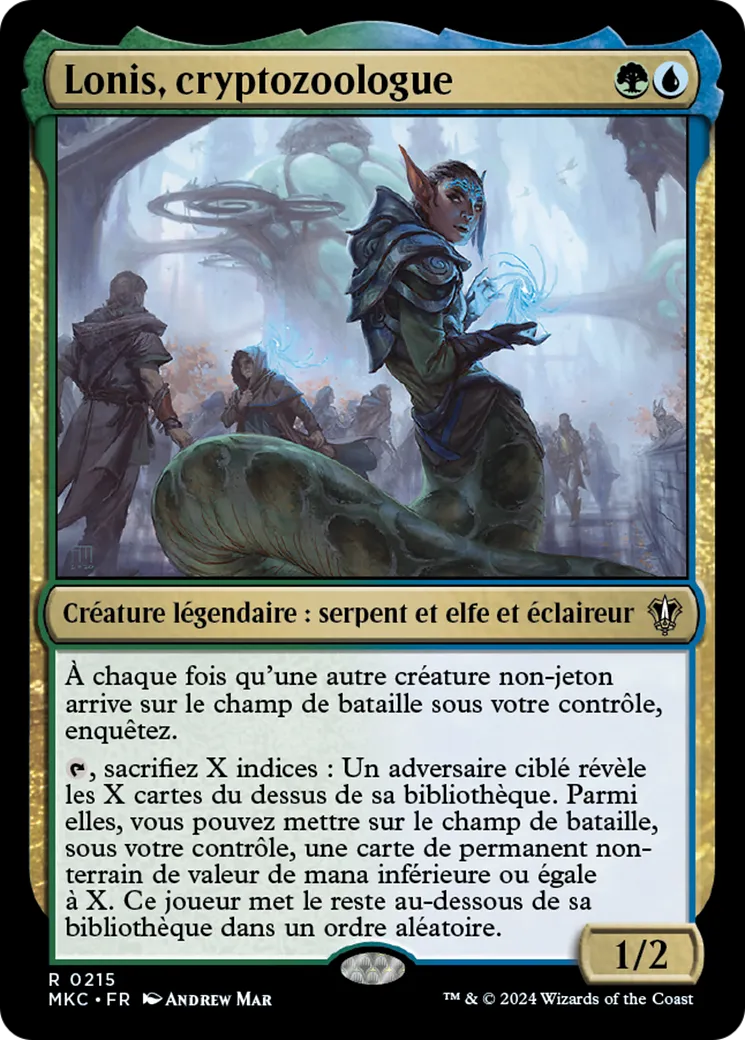 Lonis, cryptozoologue — Murders at Karlov Manor Commander — Magic: The Gathering
