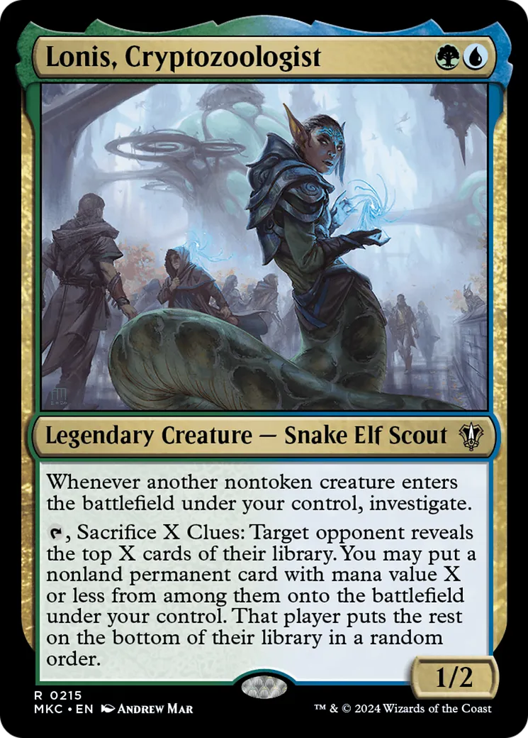 Lonis, Cryptozoologist — Murders at Karlov Manor Commander — Magic: The Gathering