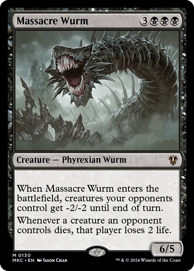 Massacre Wurm — Murders at Karlov Manor Commander — Magic: The Gathering